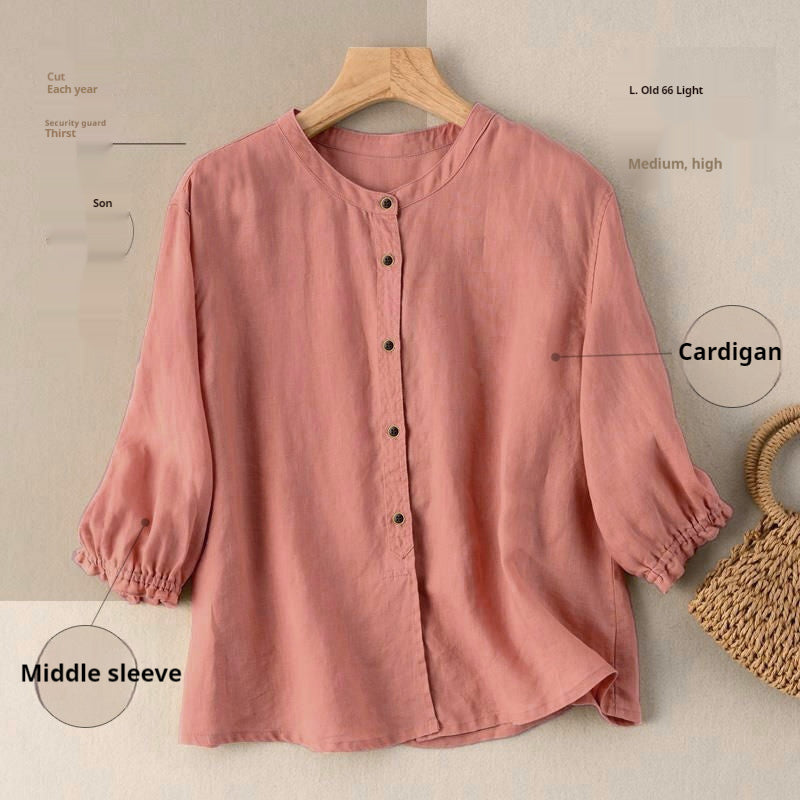 Casual Retro Women Shirt