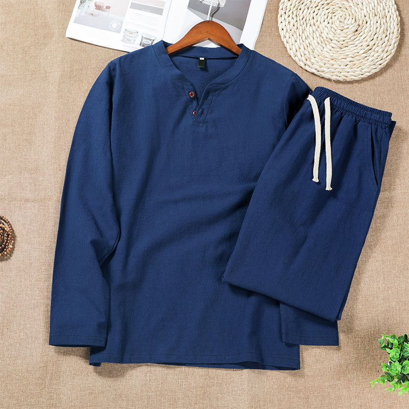 Chinese Linen Pullover Shirt