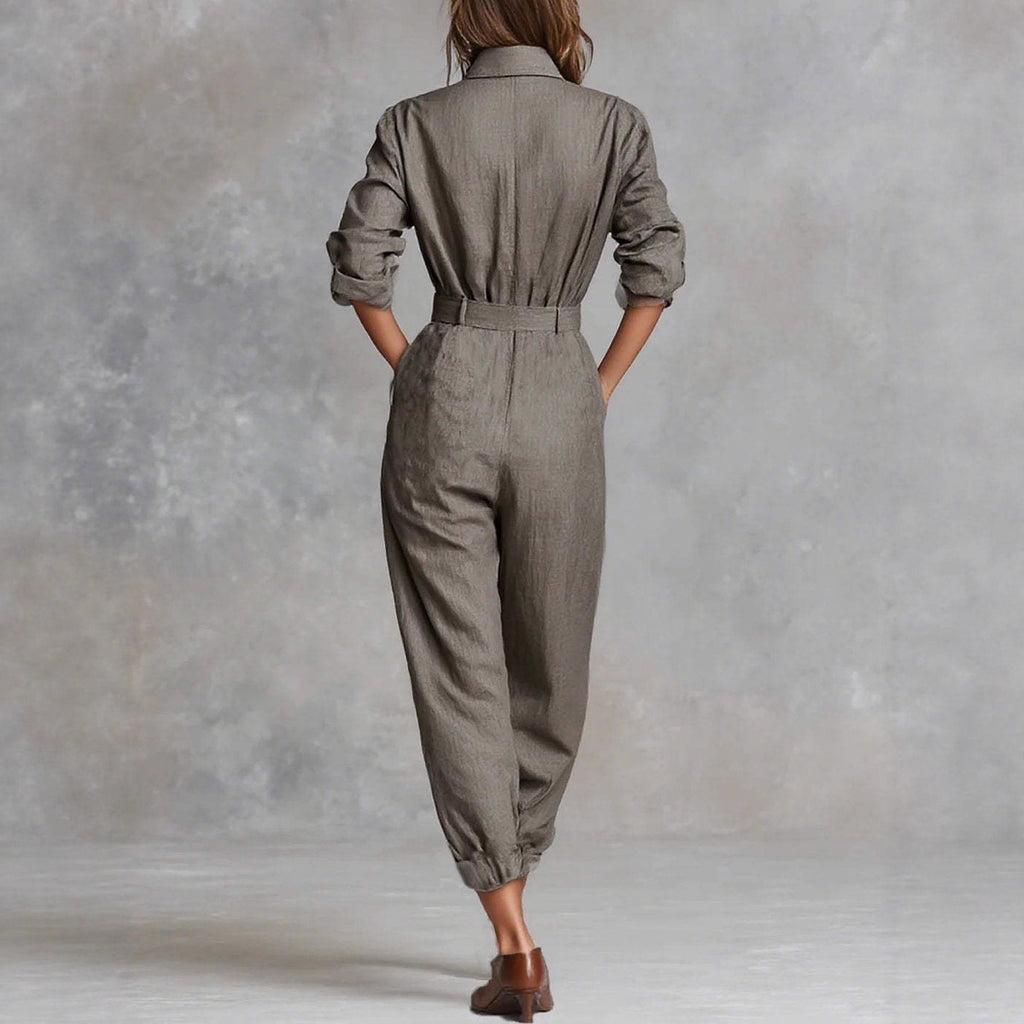Casual Long Sleeve Jumpsuit
