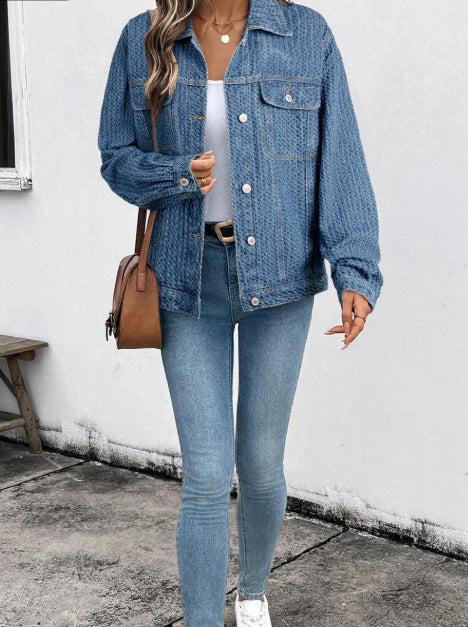 Flap Denim Jacket