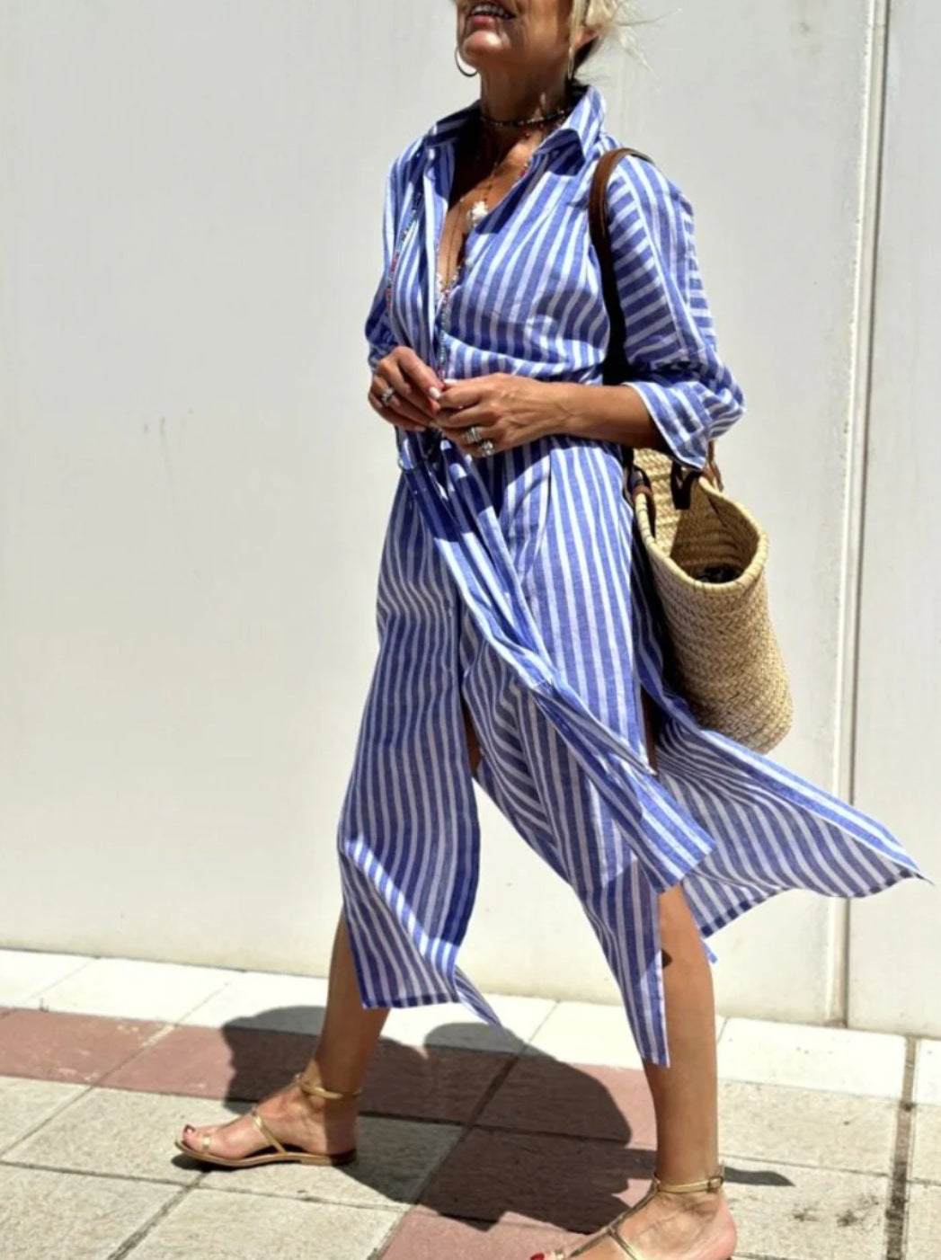 Casual Striped Dress Outfit