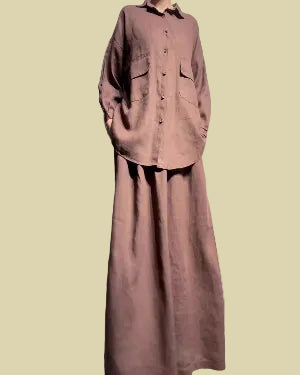 Skirt Linen Suit