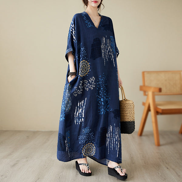 Linen Retro Long Dress