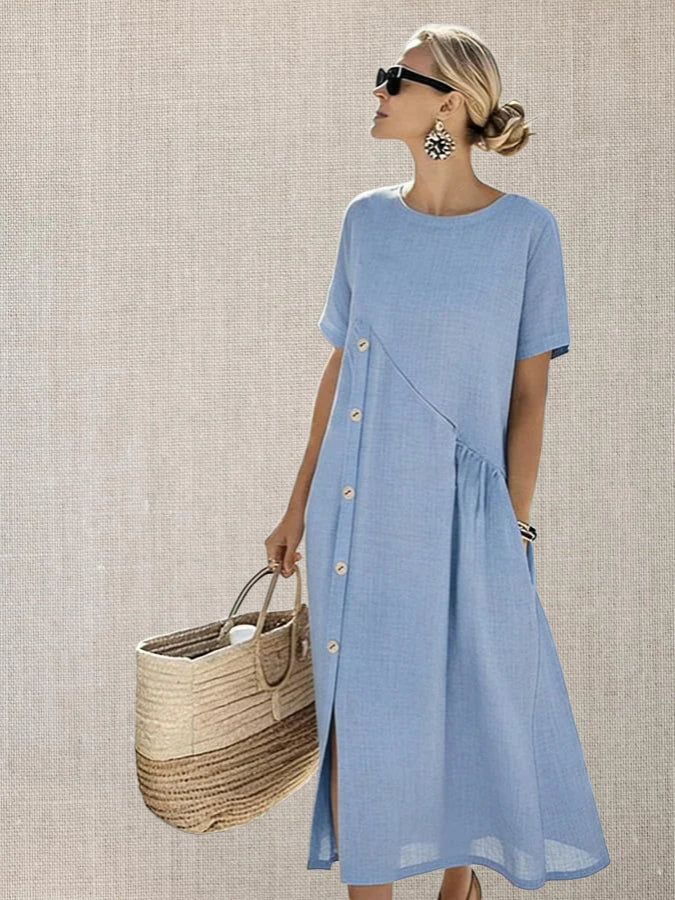 Linen Pocket Dress
