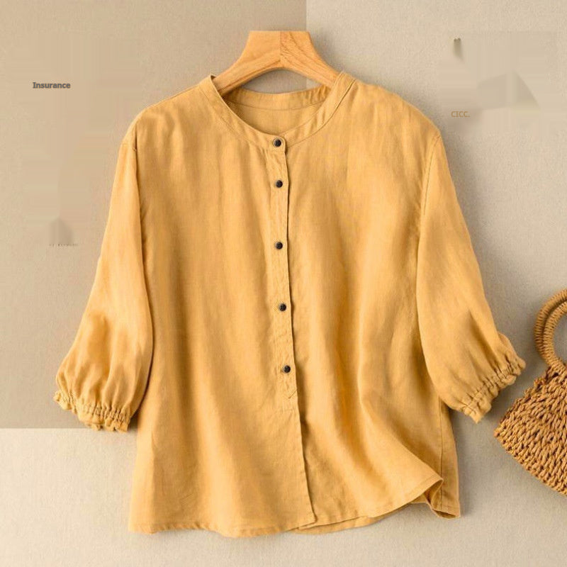 Casual Retro Women Shirt