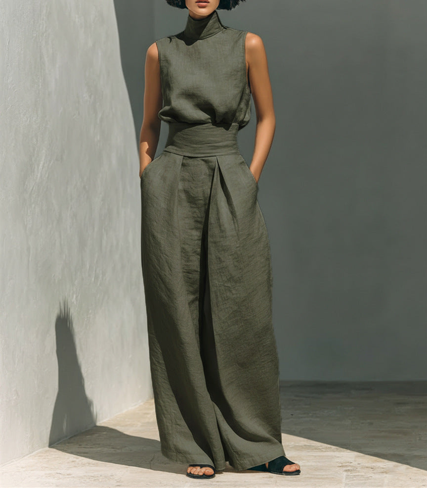 Stand-up Collar Pullover