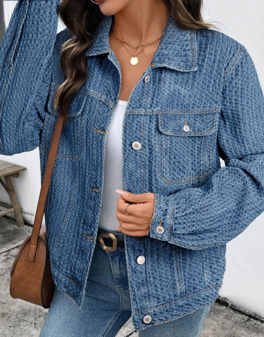 Flap Denim Jacket