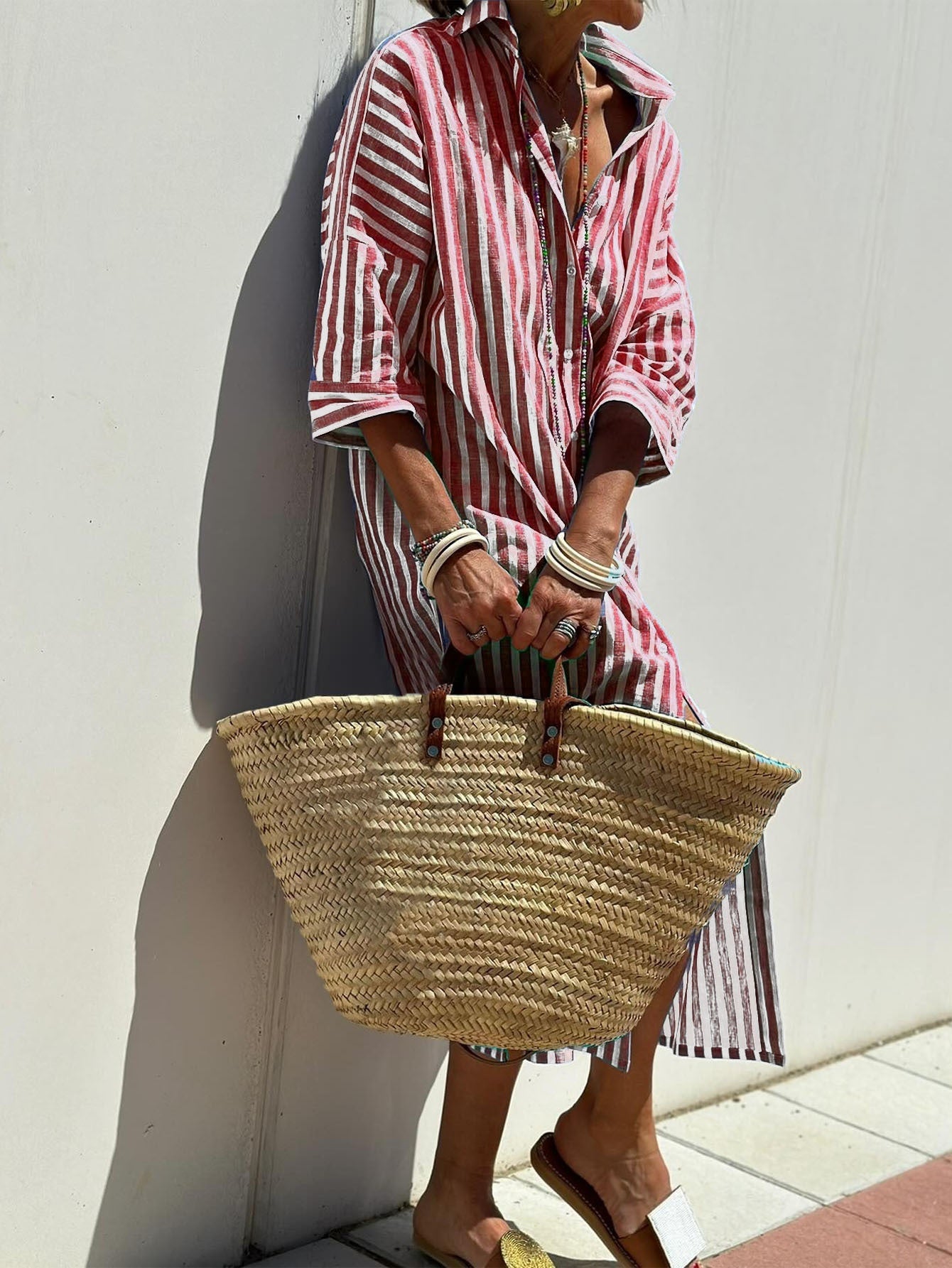 Casual Striped Dress Outfit