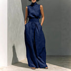 Stand-up Collar Pullover
