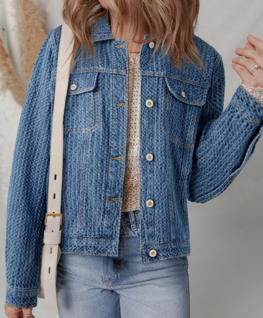 Flap Denim Jacket
