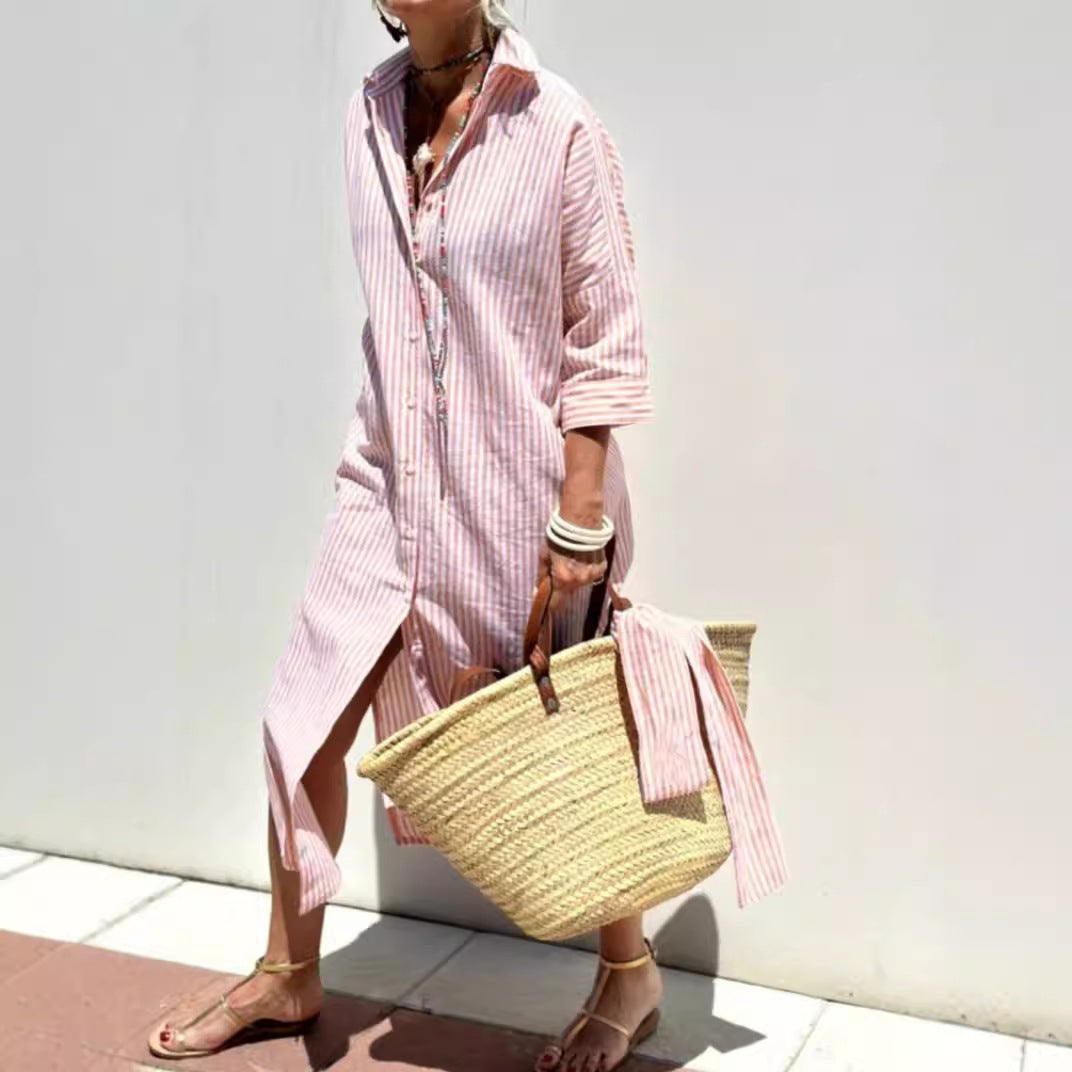 Casual Striped Dress Outfit