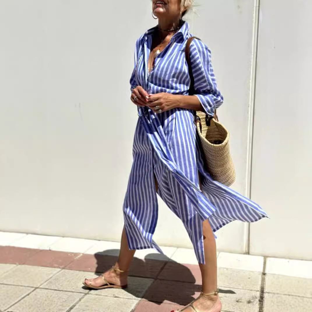 Casual Striped Dress Outfit